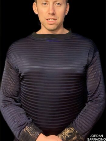 Blue&Gold Cuff Sweater