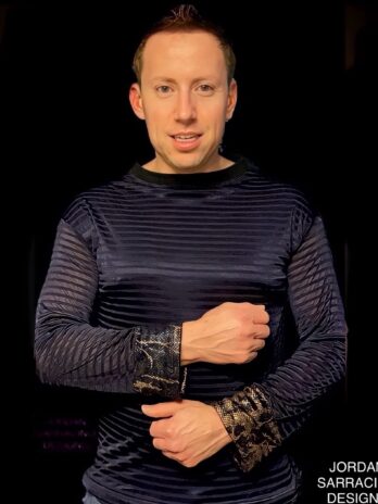 Blue&Gold Cuff Sweater