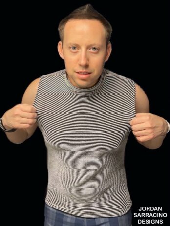 Grey&Black Knit Vest