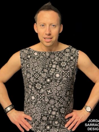 Blue Hankerchief Vest