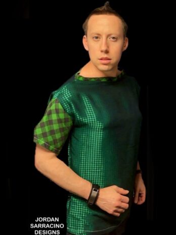 Green&Black Houndstooth Shirt